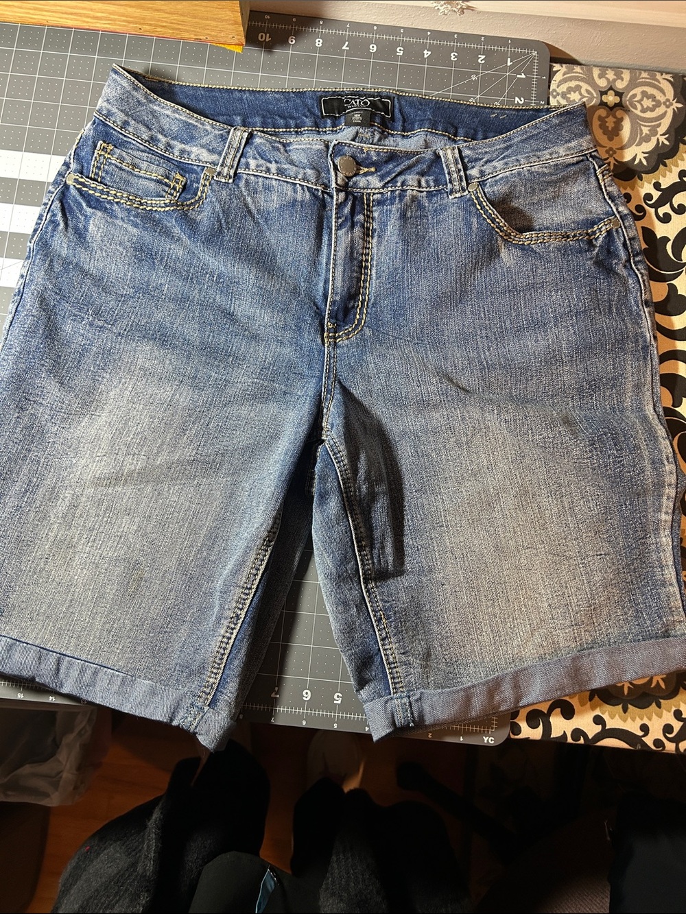 Cato Women's Medium Blue Denim Bermuda Shorts